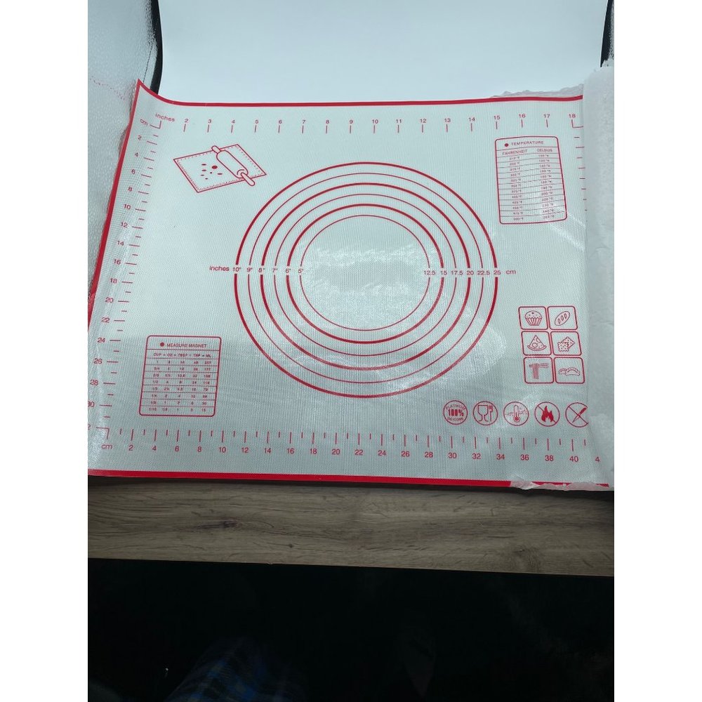 Silicone Pastry Mat xtra Thick Non-Stick Baking Mat for Fondant, Rolling Dough,